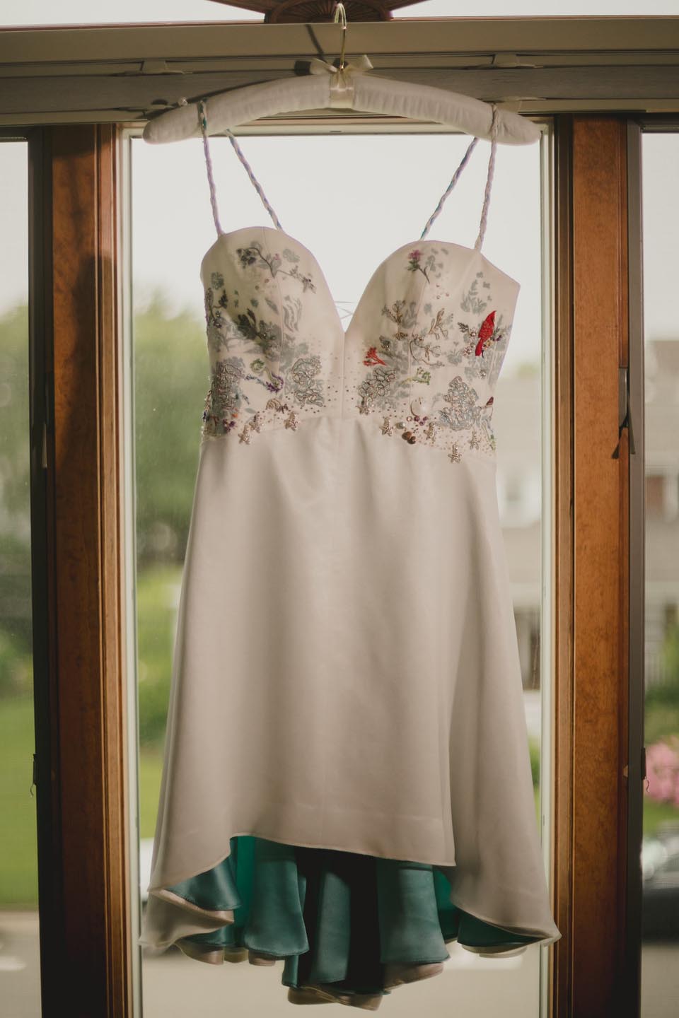 sea life wedding dress