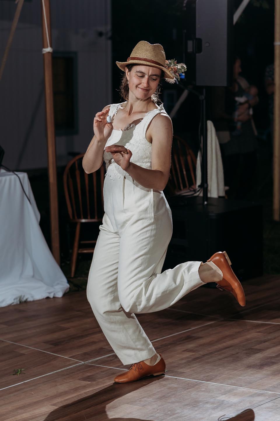 non-binary wedding jumpsuit